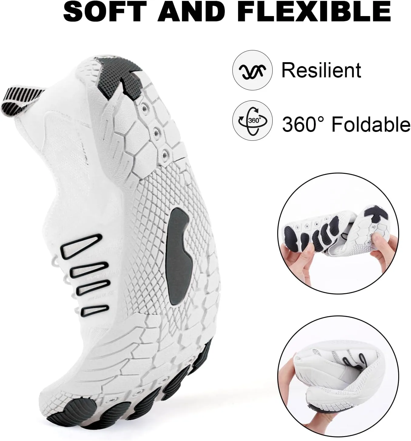 Hike Barefoot Water Shoes, Grounded Footwear Pro Barefoot Shoes Women Men, Non-Slip Athletic Hiking Trail Running Shoe, Breathable Zero Drop Water Shoe Wide Toe Box
