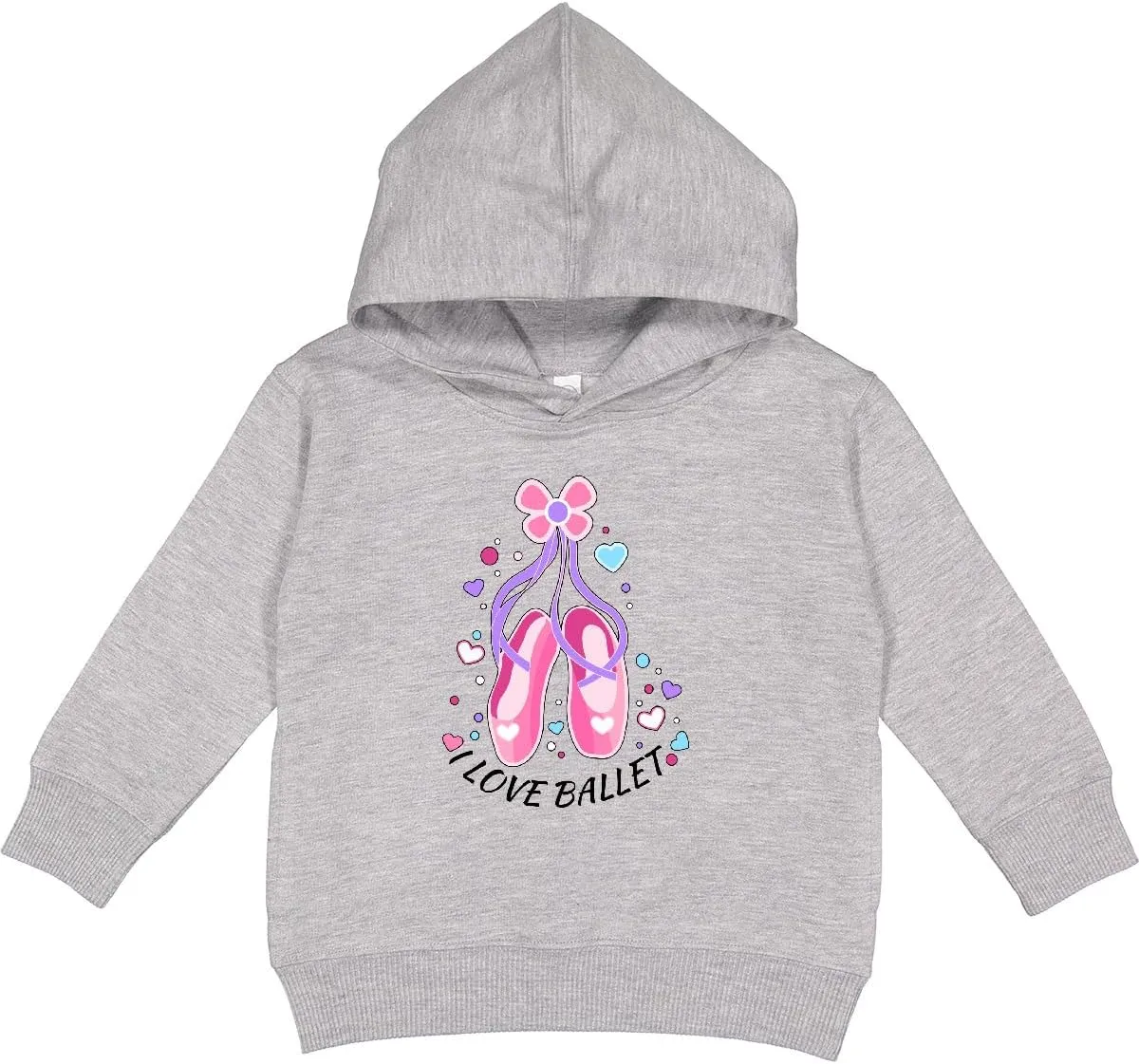 inktastic I Love Ballet- Slippers Toddler Hoodie