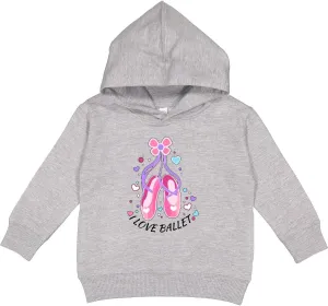 inktastic I Love Ballet- Slippers Toddler Hoodie