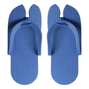 Kuber Industries Rubber Bathroom Slipper For Men & Women 1 Pair (Blue) 54KM4204