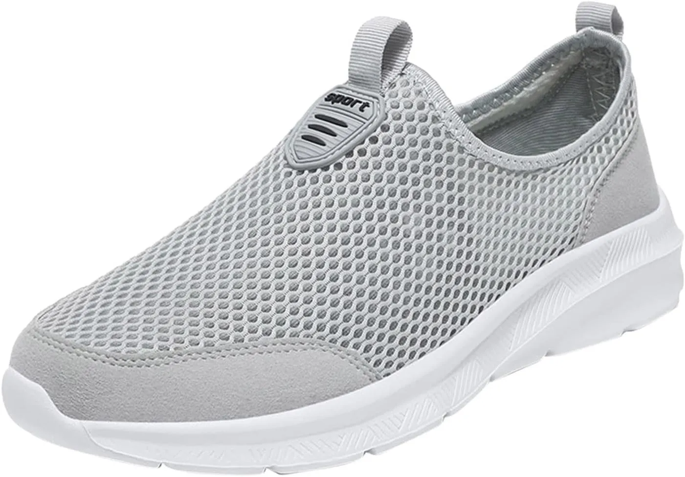 Mens Running Shoes Slip-on Walking Tennis Sneakers Lightweight Breathable Casual Soft Sole Mesh Workout Sports Shoes